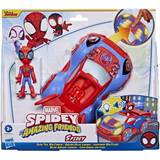 Plastleksaker - Superhjältar Bilar Hasbro Marvel Spidey & His Amazing Friends Glow Tech Web Crawler