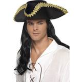 Herrar - Pirater Huvudbonader Smiffys Pirate Hat Black