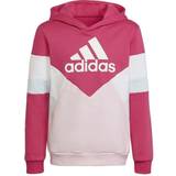 Rosa Hoodies Barnkläder adidas Colorblock Fleece Hoodie - Team Real Magenta/Clear Pink/White (HN8554)