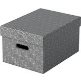 Kontorsmaterial Esselte Hemförvaringsbox Medium, 3-pack, grå
