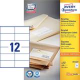Kontorsmaterial Avery Etikett 100% återvunnet 105x48 1200/FP