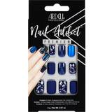 Lim inkluderat Lösnaglar Ardell Nail Addict Premium Artificial Nail Set Matte Blue 24-pack