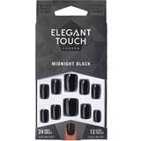 Svart Lösnaglar Elegant Touch Core Color Midnight Black 24-pack