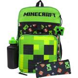 Minecraft TNT Creeper Backpack Set - Black/Green