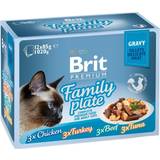 Brit Premium Katter Husdjur Brit Premium Cat Delicate Fillets in Gravy Family Plat 12x85