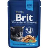 Brit Premium Katter Husdjur Brit Premium Cat Pouch Kitten Chicken 100g