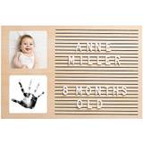 Bruna Väggdekor Barnrum Pearhead Babyprints Wooden Letterboard Picture Frame