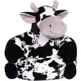 Svarta Fåtöljer Barnrum Trend Lab Toddler Plush Cow Character Chair