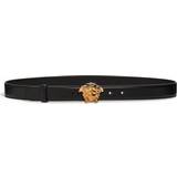Versace Skärp Versace La Medusa Leather Belt - Black