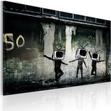 Inredningsdetaljer Arkiio TV heads dance (Banksy) 60x40 Tavla