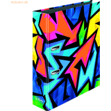 Herlitz Scrapbooking Herlitz Neon Art, A4, Q-ring, Förvaring, Kartong, Multifärg, 8 cm
