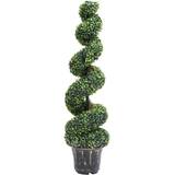 Polypropylene Dekoration vidaXL Kunstig buksbomplante med potte 117 cm grønn Konstgjord växt