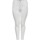 Only Women's plus five-pocket skinny jeans, White
