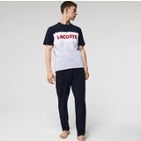 Lacoste Men’s Colourblock Stretch Cotton Long Pyjama Set Chine