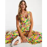 Y.A.S Dam Jumpsuits & Overaller Y.A.S v-neck jumpsuit in retro floral-Multi
