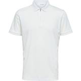 Selected T-shirts & Linnen Selected Homme polo med lynlås Cloud dancer