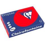 Kontorsmaterial Clairefontaine Kop.ppr TROPHEÉ A4 80g Röd 500/FP