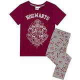 Korta ärmar Pyjamasar Harry Potter Girl's Hogwarts Crest Pyjama Set