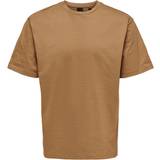 Only & Sons T-shirts & Linnen Only & Sons Fred T-shirt, Chipmunk
