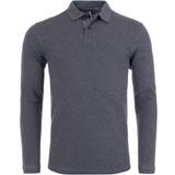 Barbour Gråa T-shirts & Linnen Barbour Essential Long Sleeve Sports Polo Shirt