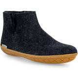 Glerups Wool Boot - Charcoal/Honey Rubber