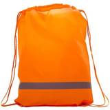 Orange Gymnastikpåsar United Bag Store Reflective Drawstring Bag (One Size) (Orange)