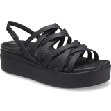 Crocs Spänne Tofflor & Sandaler Crocs Brooklyn Strappy Low Wedge - Black