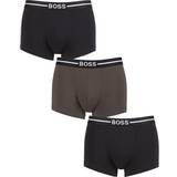 Hugo Boss Herr Kalsonger HUGO BOSS Organic Cotton Trunk 3-pack Black/Green