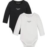 Calvin Klein Newborn Bodysuit 2-pack - Black/Bright White (IN0IN00013)