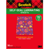 Scotch Lamineringsfickor Scotch LS854SS-50 Single-Sided Self Seal Laminating Sheets, Letter Size