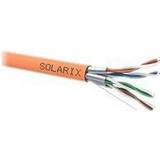 Solarix Bulkkabel 500 m 7.6 mm STP CAT 6a IEEE 802.3af/IEEE 802.3at/IEEE 802.3bt halogenfri orange, RAL 2003
