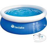 Tectake Leksaker tectake Pool rund med filterpump Ø 300 x 76 cm blå