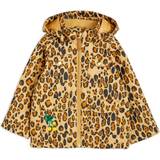Mini Rodini Stickade klänningar Barnkläder Mini Rodini Leopard Fleece Jacket