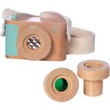 Manhattan Toy Stylistleksaker Manhattan Toy Company Natural Historian Wooden Camera Pretend Time Play and Kaleidoscope Lenses