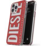 Diesel Skal Diesel Graphic Clear Case (iPhone 13 Pro Max) Röd/transparent