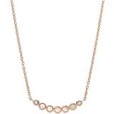 Rostfritt stål Halsband Fossil Vintage Glitz Necklace - Rose Gold/Mother of Pearl