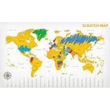 MikaMax Scratch Map Poster