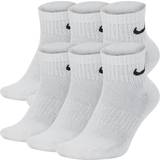 Nike Bomull Strumpor Nike Everyday Cushioned Ankle Sock 6-pack - White/Black