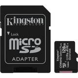 128 GB Minneskort Kingston Canvas Select Plus microSDXC Class 10 UHS-I U1 V10 A1 100MB/s 128GB +Adapter