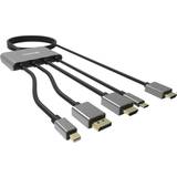 Kablar Sandberg HDMI-USB C/DisplayPort/Mini DisplayPort/HDMI/HDMI Micro M-F 2m