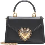 Dolce & Gabbana Svarta Handväskor Dolce & Gabbana Devotion Small Leather Shoulder Bag