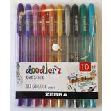 Zebra Hobbymaterial Zebra Doodler'z Glitter Gel 10-pack
