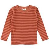 Polyamide Överdelar Barnkläder Joha Wool Blouse - Red Striped (15125-246-7091)