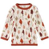 Bebisar Stickade tröjor Barnkläder Joha Wool/Bamboo Sweater - White/Red w. Trees (17634-70-3376)