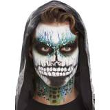 Skelett Maskerad Smink Smiffys Glow in the Dark Skeleton Makeup Kit with Glitter