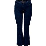 54 - Dam Jeans Curvy Carsally Hög Midja Bootcut Jeans