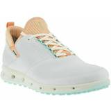 Orange Golfskor Ecco Cool Pro Womens Golf Shoes White/Peach Nectar/Dritton