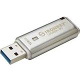 128 GB - USB 3.2 (Gen 1) - USB Type-A USB-minnen Kingston IronKey Locker+ 50 128GB