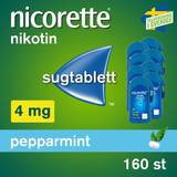 Nikotinsugtabletter Receptfria läkemedel Nicorette Pepparmint 4mg 160 st Sugtablett