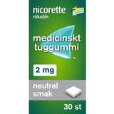 Nicorette Nikotintuggummin Receptfria läkemedel Nicorette 2mg 30 st Tuggummi